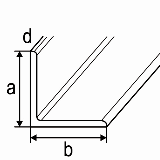 NIRO Winkel 80x80x8 - 1.4301, gebeizt, gewalzt