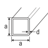 FORMROHR 100X100X6 S235JRH EN10219 FORMROHR 100X100X6 S235JRH EN10219