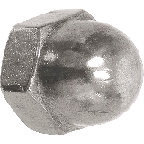 Hutmuttern hohe Form Nirosta A2 M10 DIN 1587 - 100 Stk./Pkg. Hutmuttern hohe Form Nirosta A2 M10 DIN 1587 - 100 Stk./Pkg.