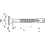 Speed Senkkopf 4x50 TG TX20 - 500 Stk./Pkg.