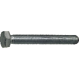 Sechskantschraube DIN 933: 5x16 - STAHL, verzinkt - 500 Stk/Pkg