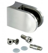NIRO-Glasklemmhalter mit ABZ 63x45x30 DM 42,4 *A*