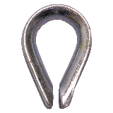 Seilkausche DIN 6899b: 4 mm - STAHL, verzinkt (mittelschwer)