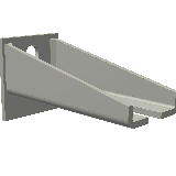 Muffenträger "lang" 208mm (Nr. 1 / Nr. 2)