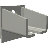 Muffenträger 1-fach 60mm (Nr. 1 / Nr. 2)