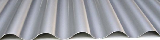 Wellblech 18/76/0,63 - RAL 9006 (HL 2,5 m) 2,66m²/TAF