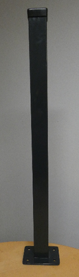 Pfosten mit Grundplatte 60x40x1500 (3) RAL 7016 ohne Verbinder