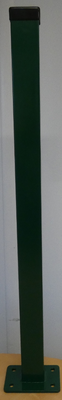 Pfosten mit Grundplatte 60x40x1100 (3) RAL 6005 ohne Verbinder Pfosten mit Grundplatte 60x40x1100 (3) RAL 6005 ohne Verbinder