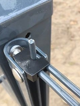 U-Zaunanschlussleiste 2040 mm feuerverz.