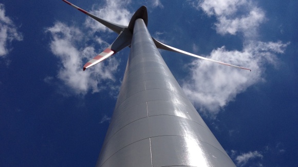 Windkraftanlage.