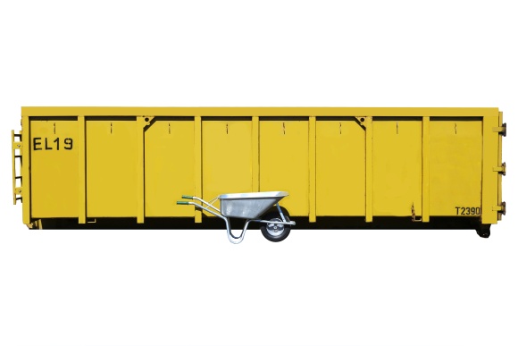 Abrollcontainer mit 17 Kubikmeter Fassungsverm&ouml;gen